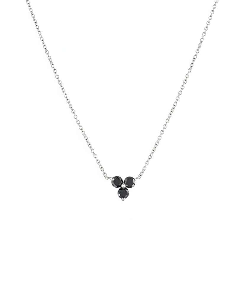 Grace Necklace Black Diamonds