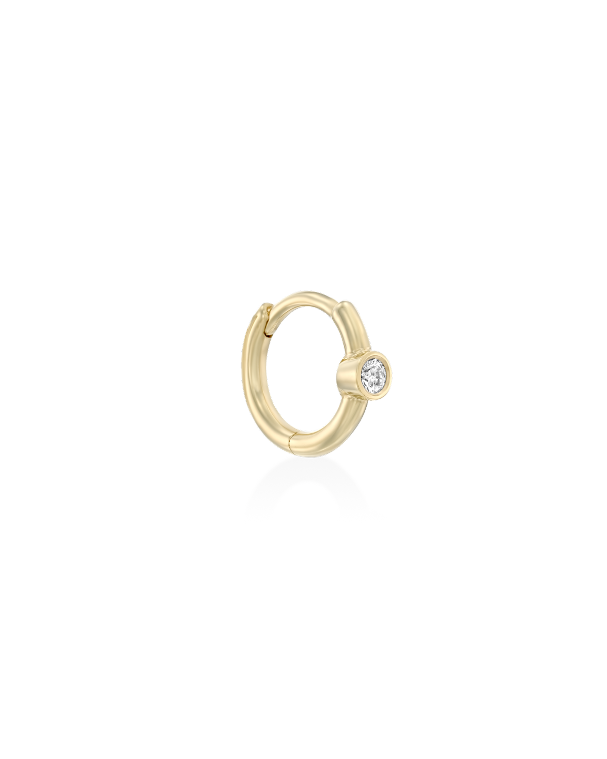Alexis mini Hoop Gold Earring Diamond