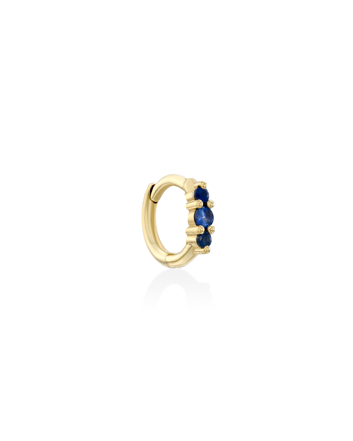 Audrey Mini Hoop With Sapphire