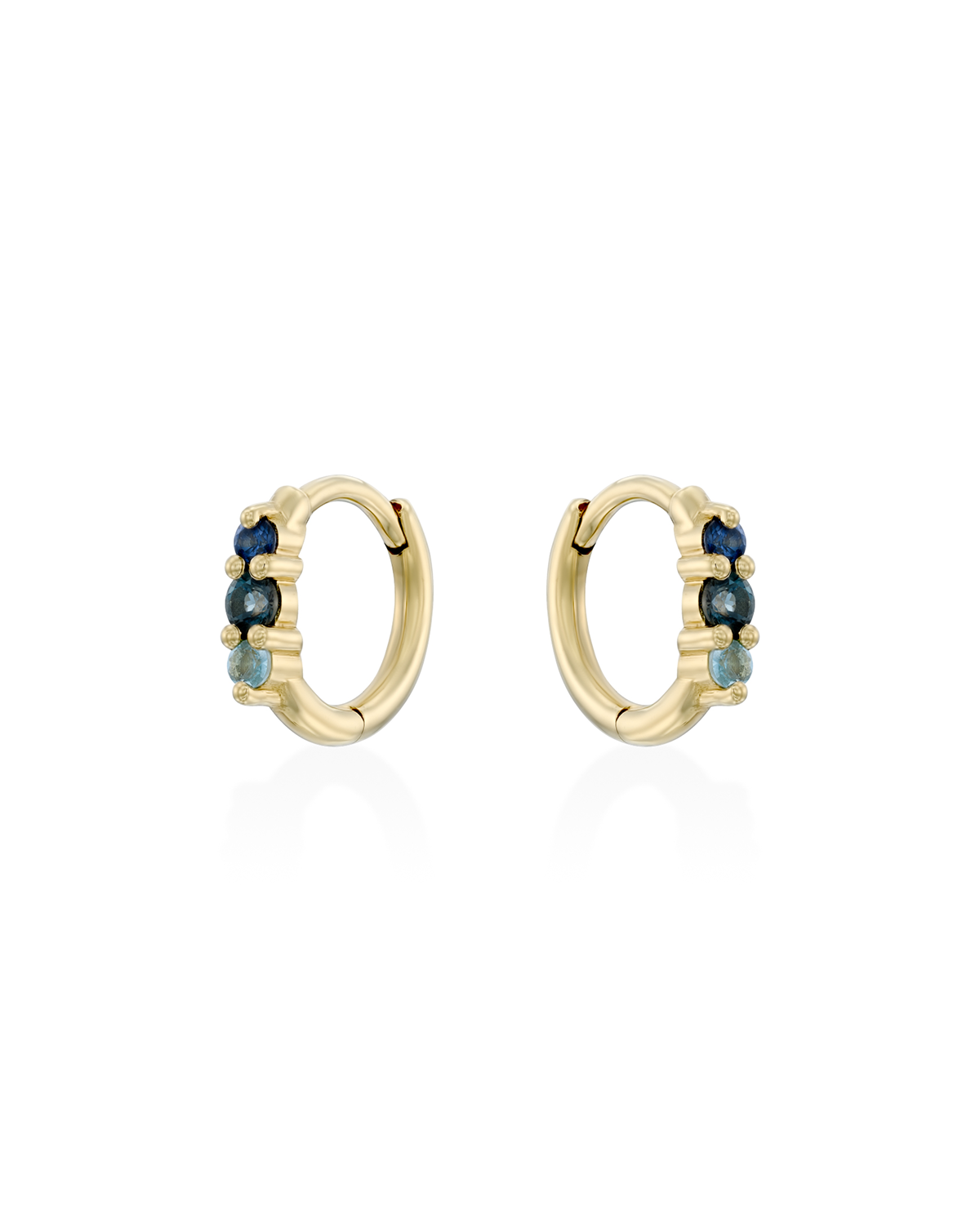 Audrey Mini Hoop Earring blue rainbow