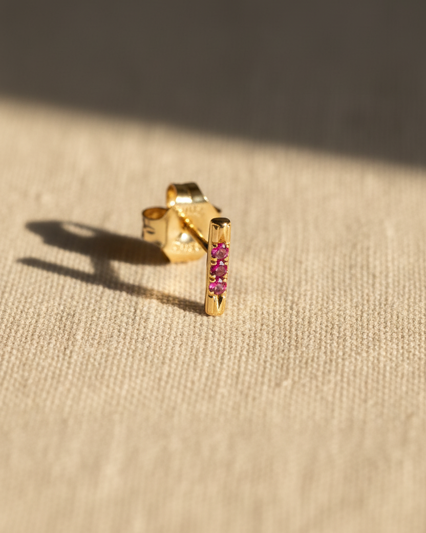Valerie Earring pink sapphire