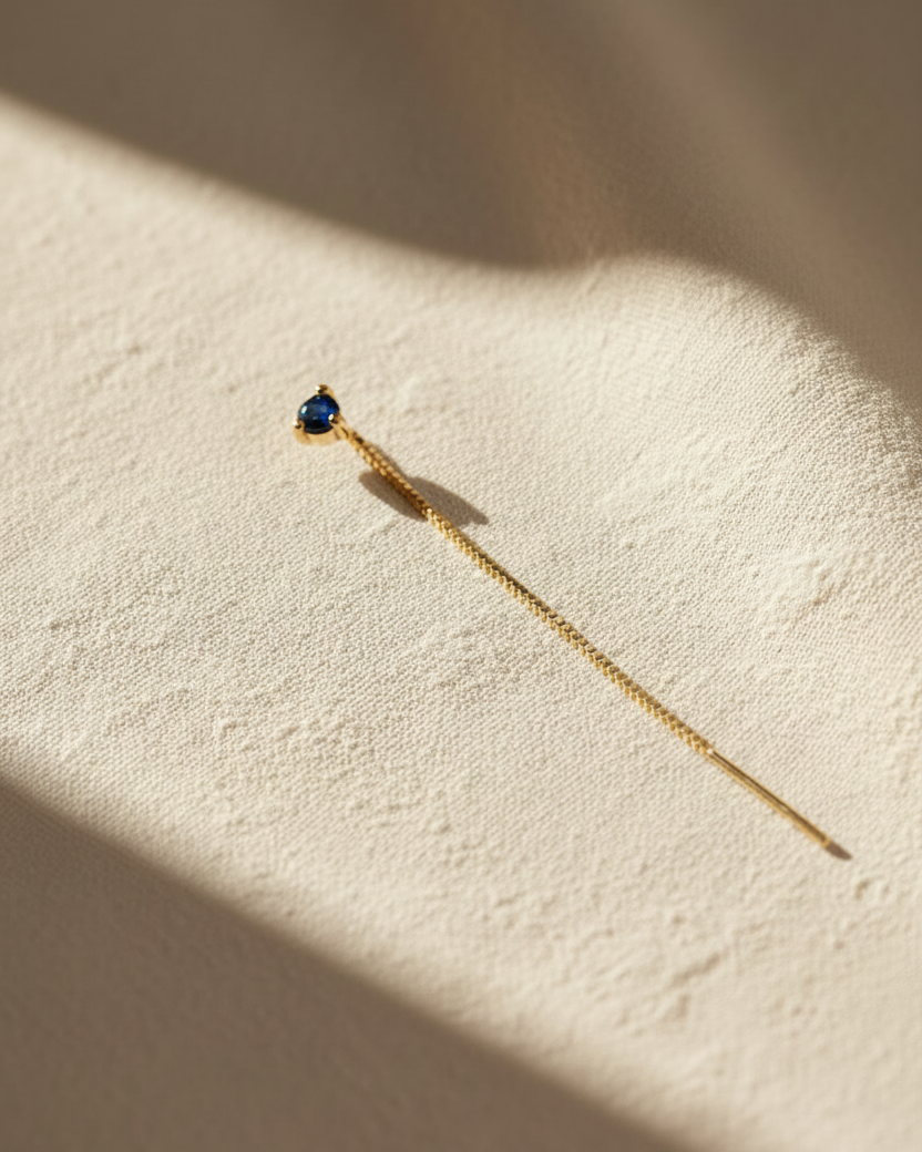 Noni Earring With blue Sapphire