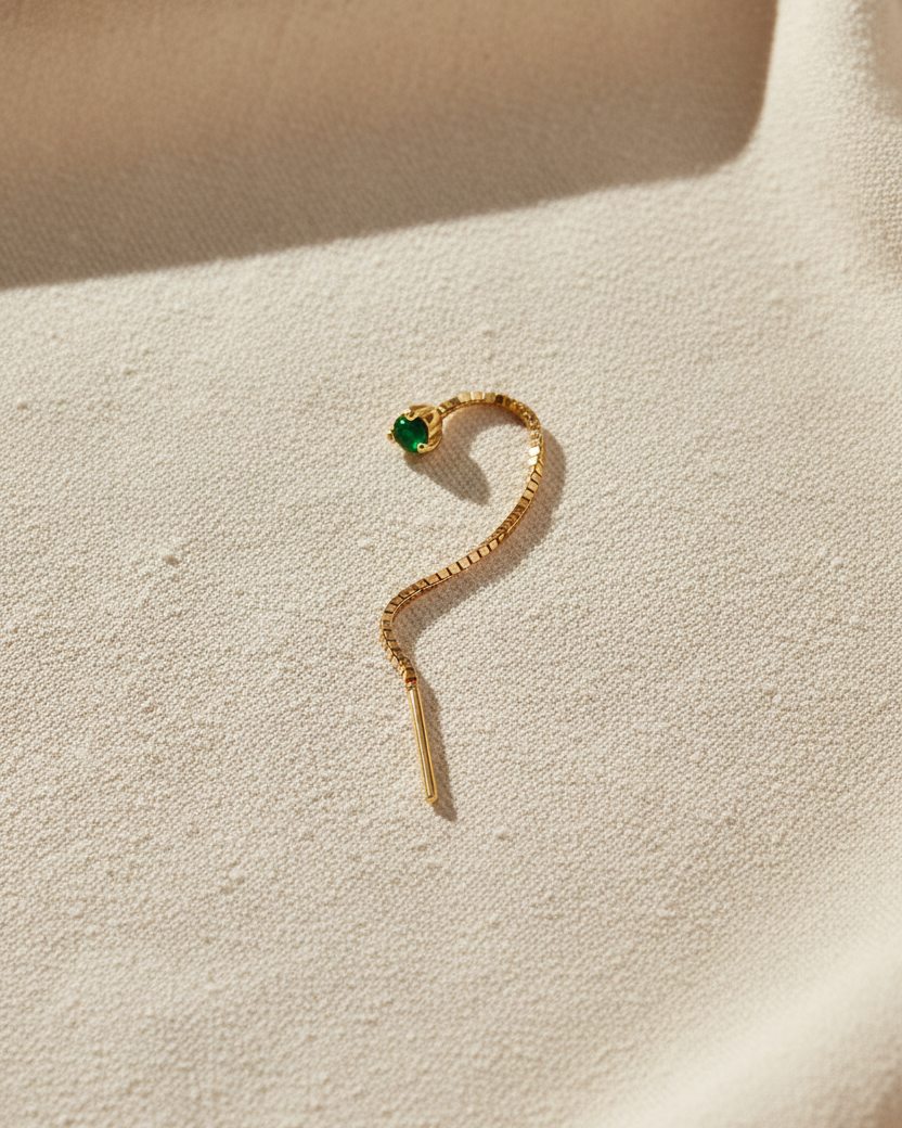 Noni Earring With Emerald