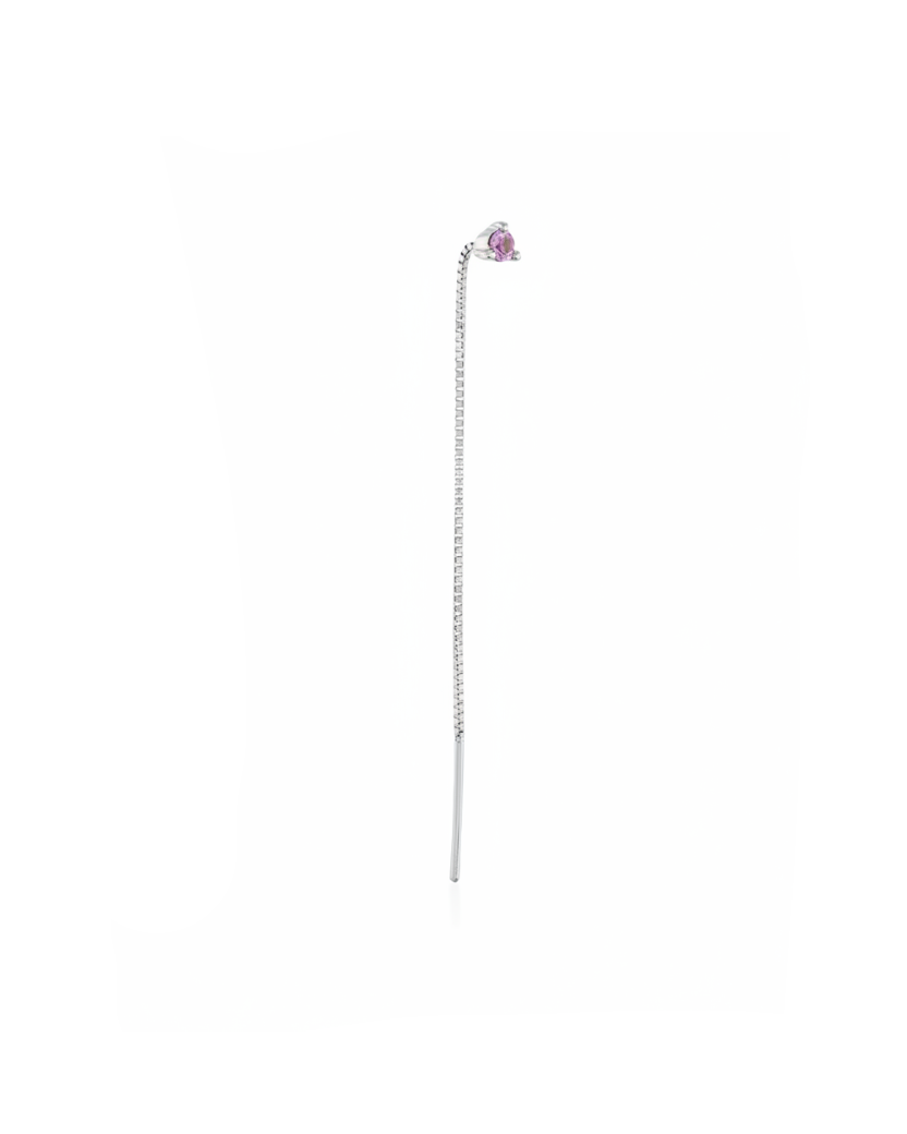 Noni Earring With pink Sapphire