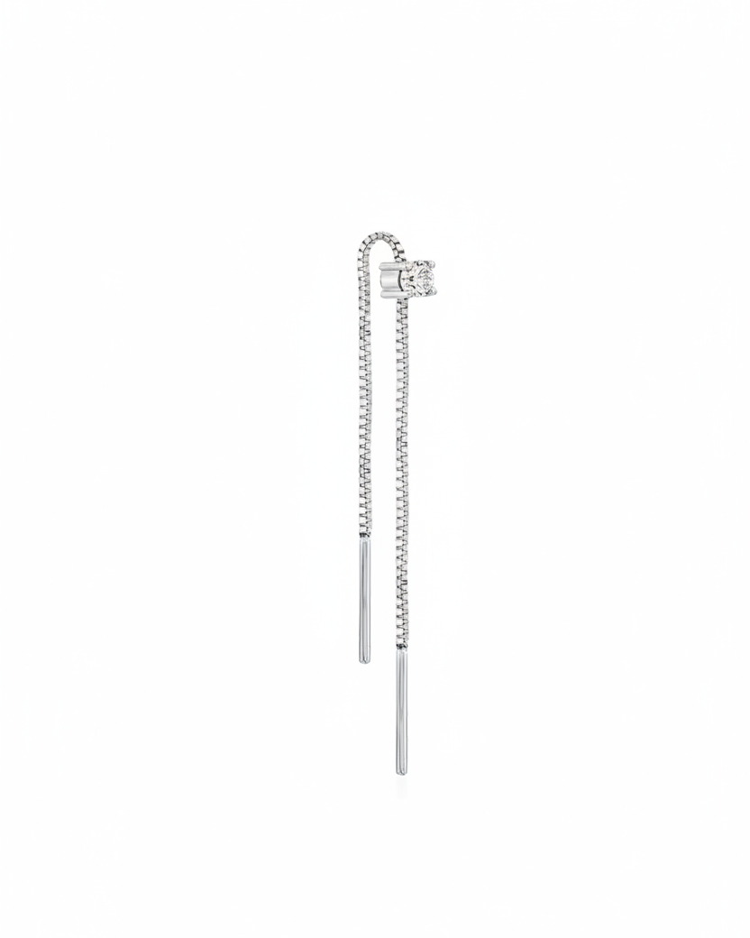 Nina Earring White Diamond 3 mm