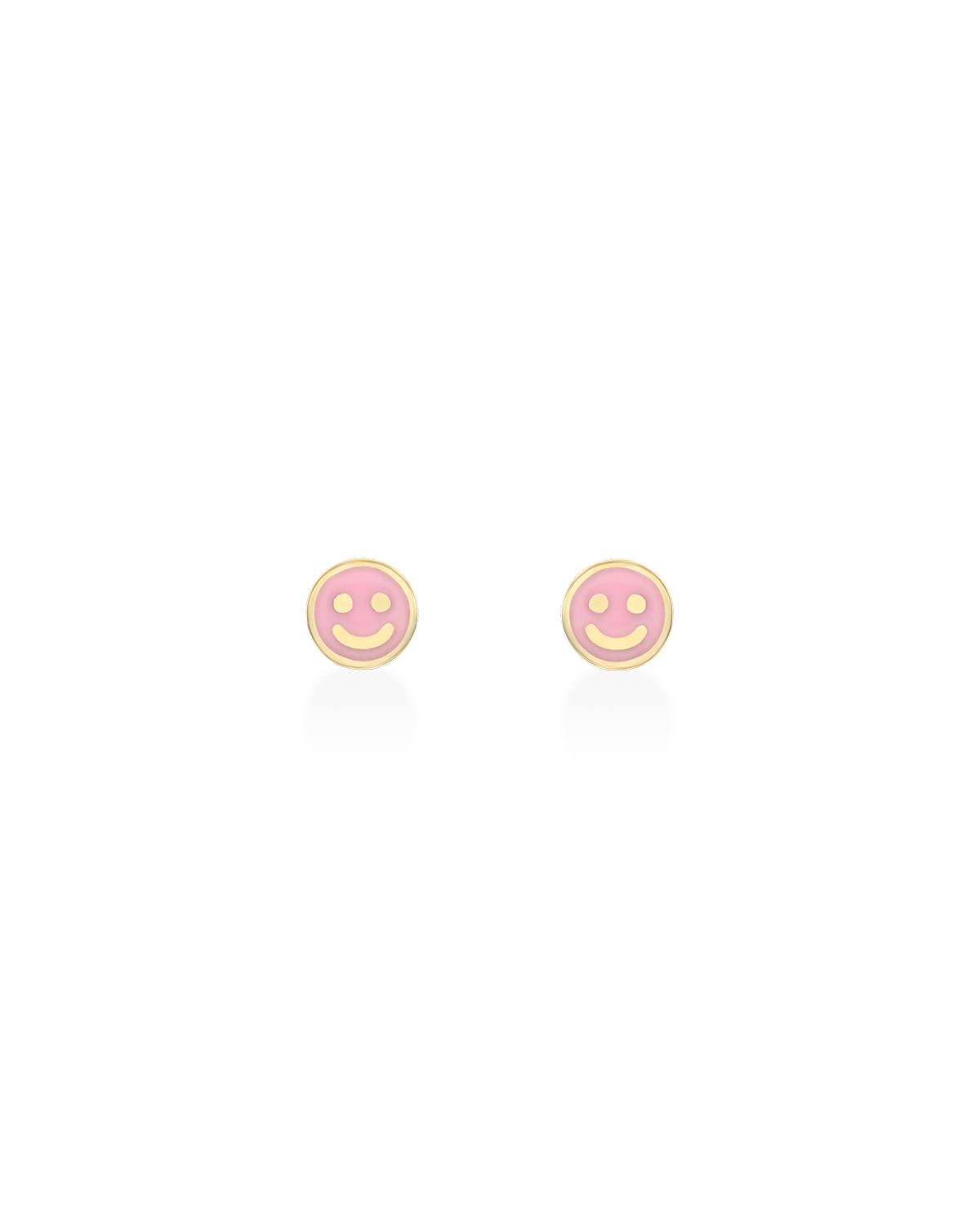 Smiley Gold Earring