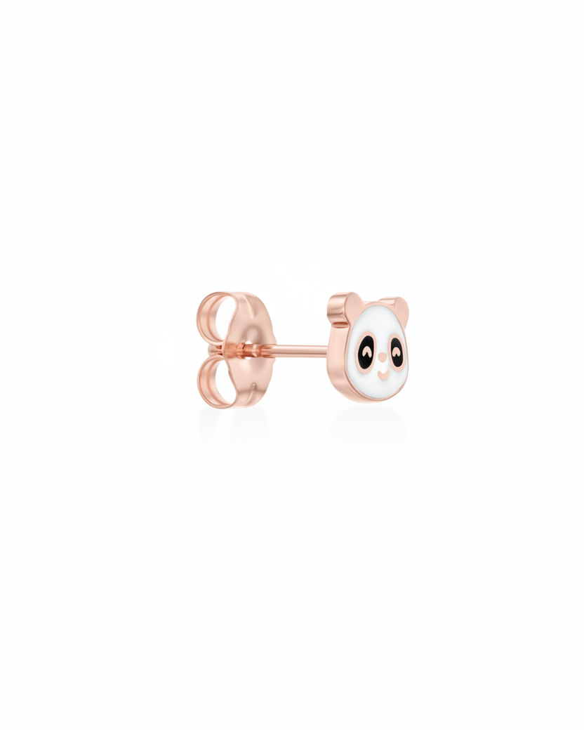 Panda Gold Earring