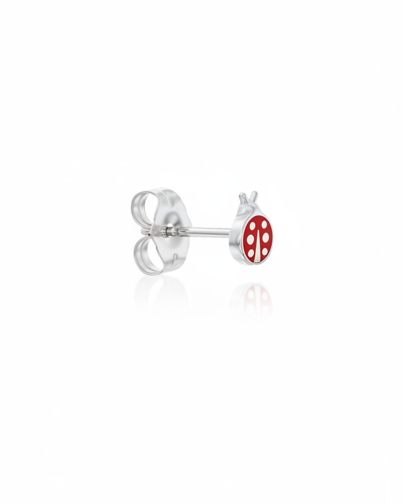 Ladybug Gold Earring