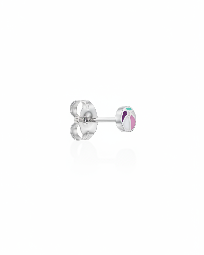 Beach Ball Gold Earring