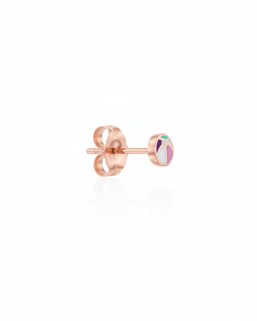 Beach Ball Gold Earring
