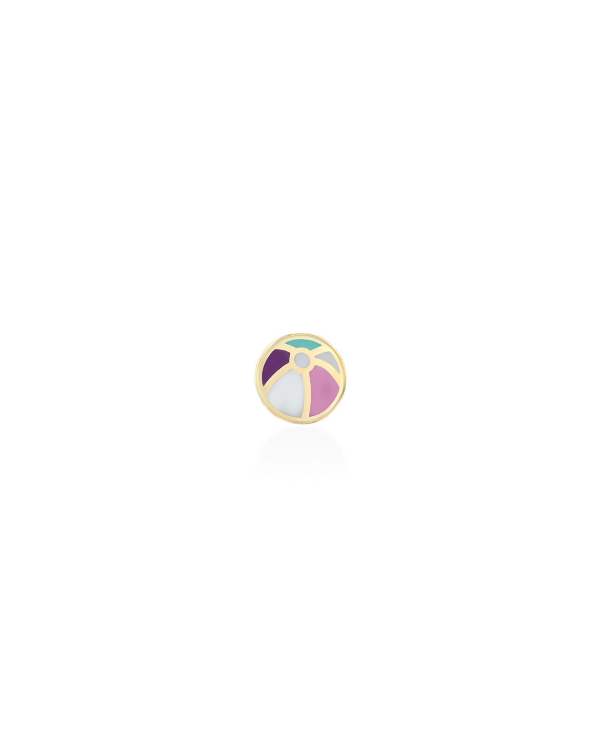 Beach Ball Gold Earring