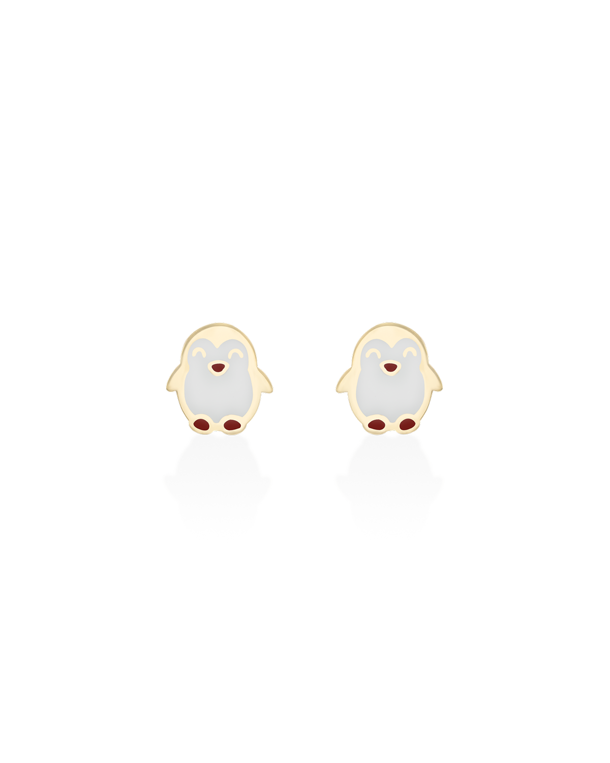 Penguin Gold Earring