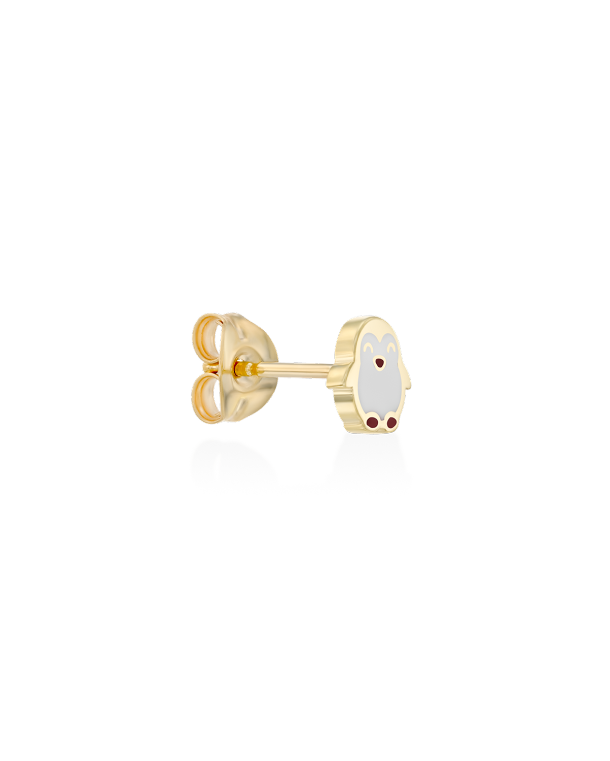 Penguin Gold Earring