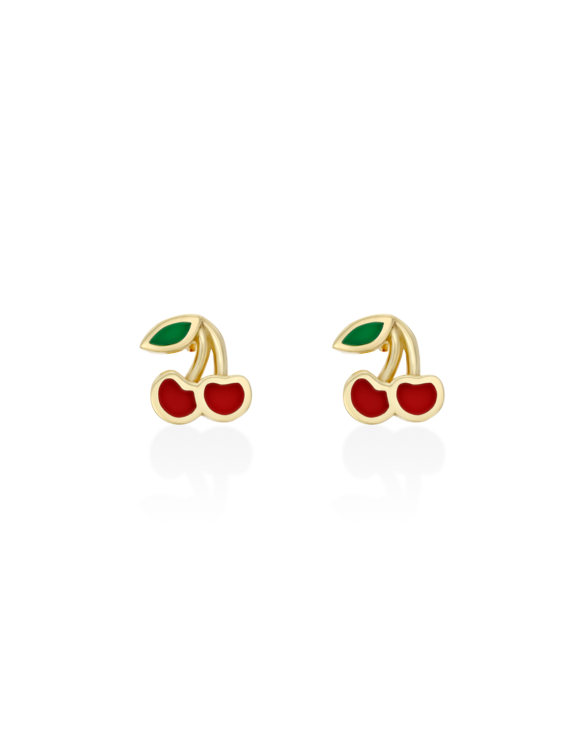 Gold Cherry Earring