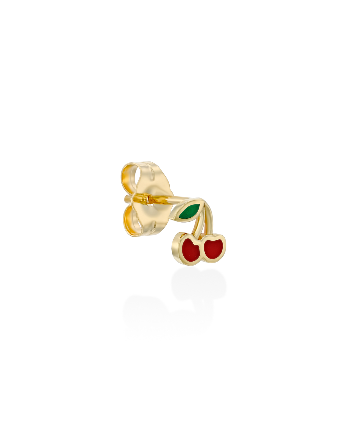 Gold Cherry Earring