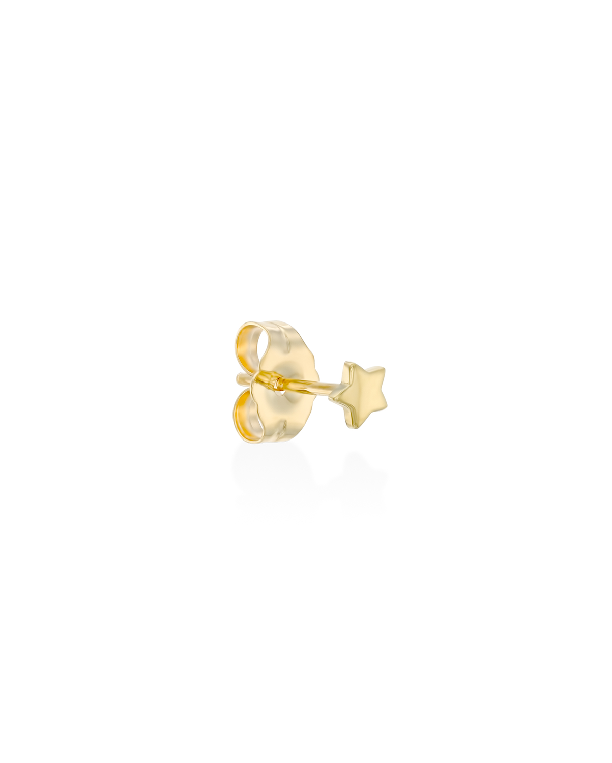 Gold star earring