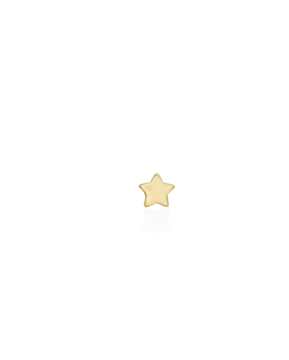 Gold star earring