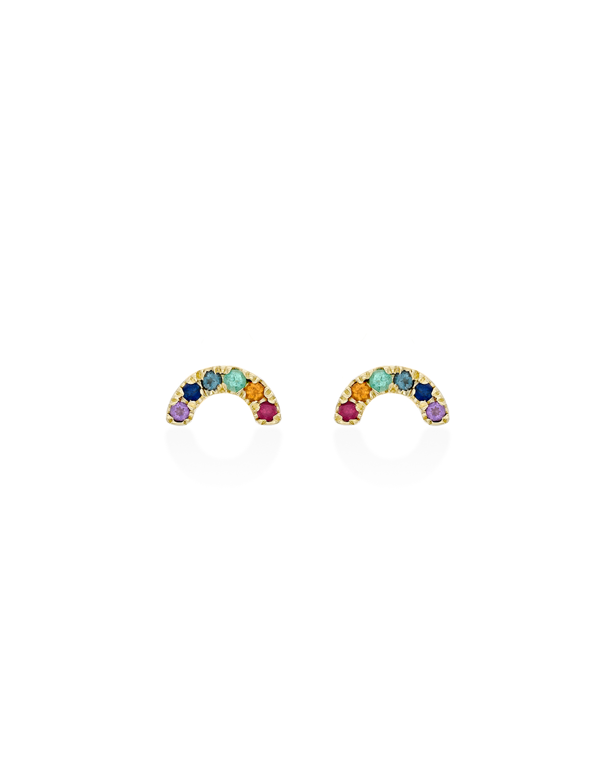 Gold Rainbow Earrings