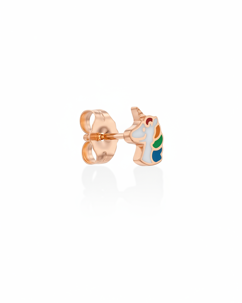 Unicorn Gold Earring
