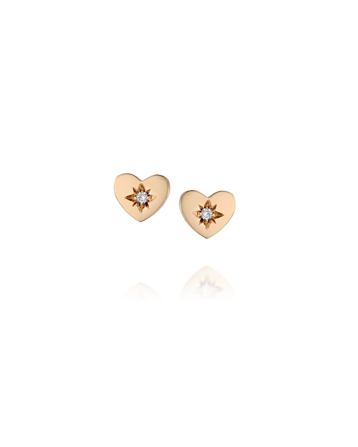Sofia Heart Earring with Diamond