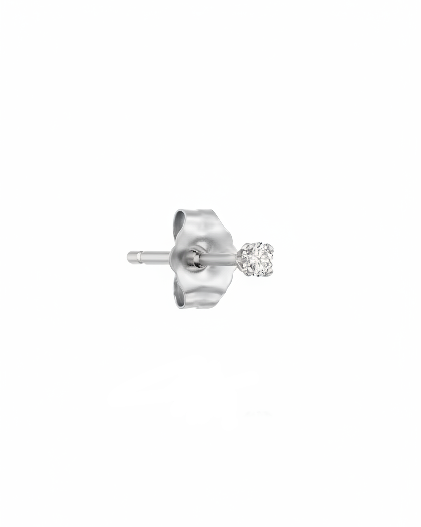 Martina Earring 2 mm White Diamond