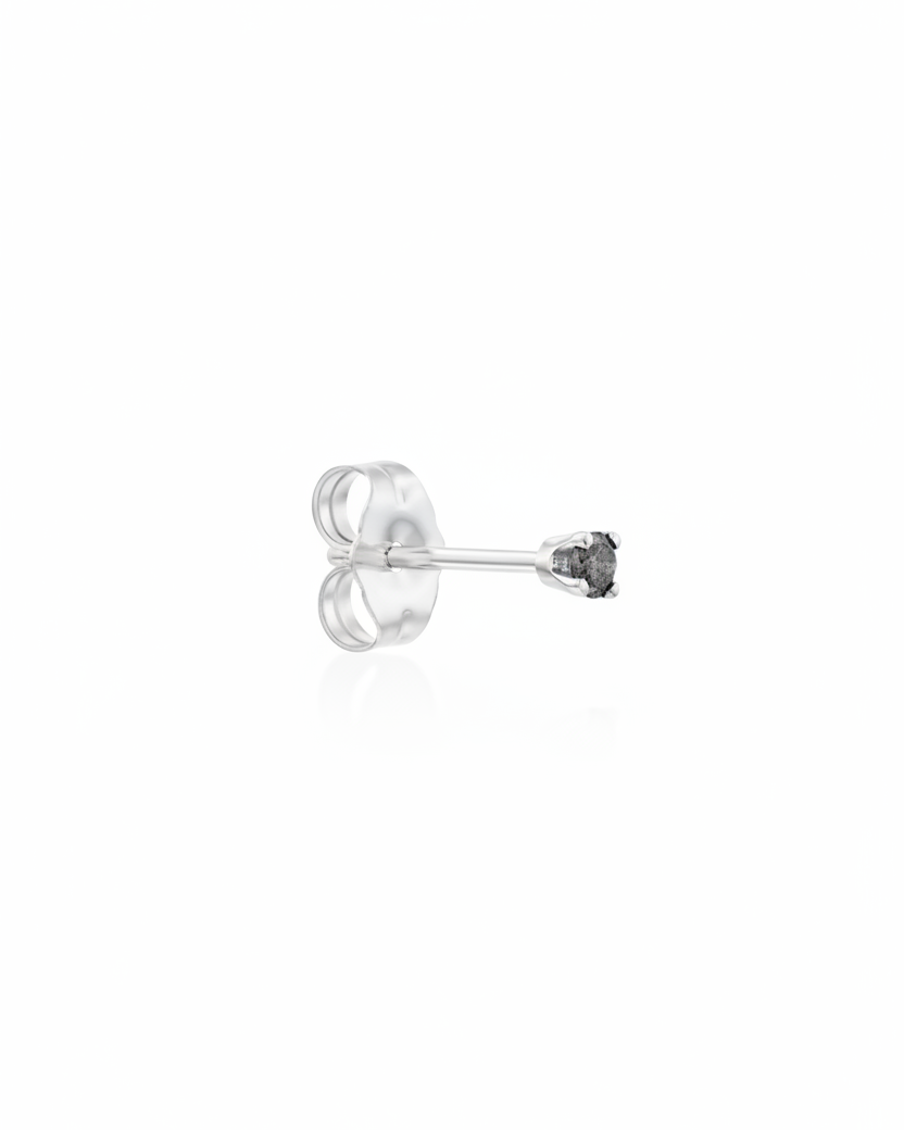 Martina Gold Earring 2mm gray Diamond