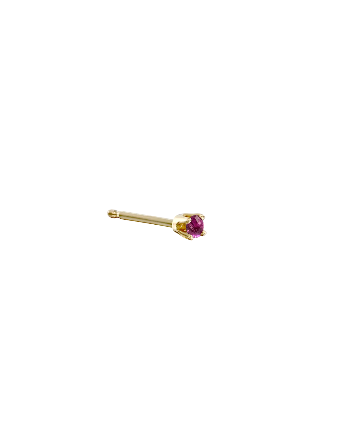 Martina Gold Earring 2mm Ruby