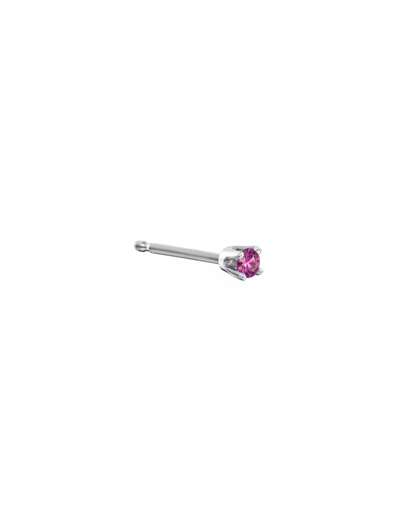Martina Gold Earring 2mm Ruby