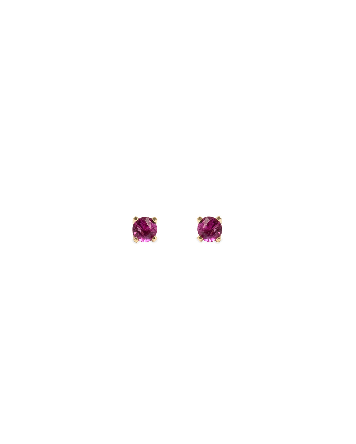 Martina Gold Earring 2mm Ruby
