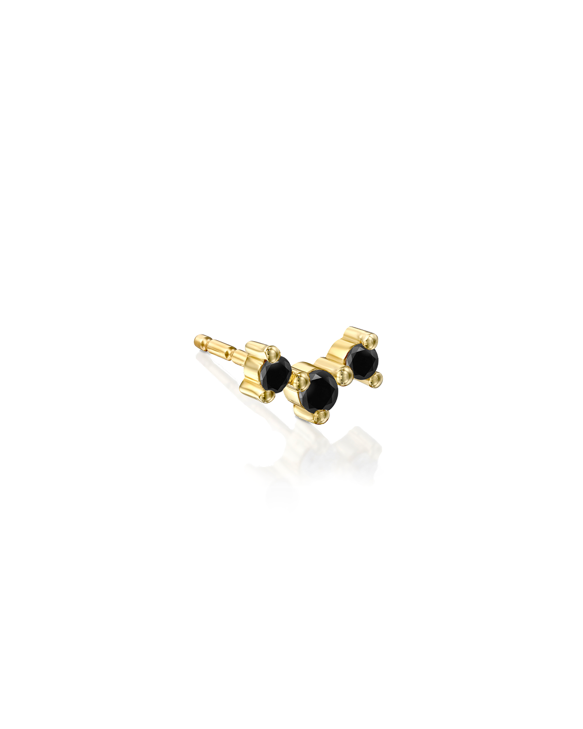 Frida Black Diamond Earring