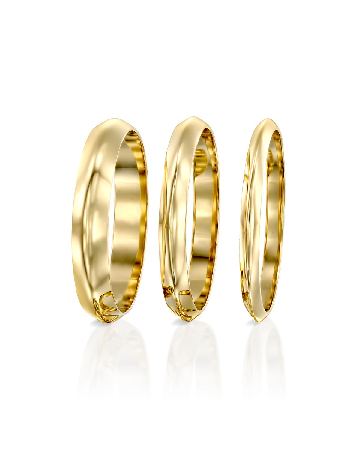 Jodie Gold Wedding Band - 3mm
