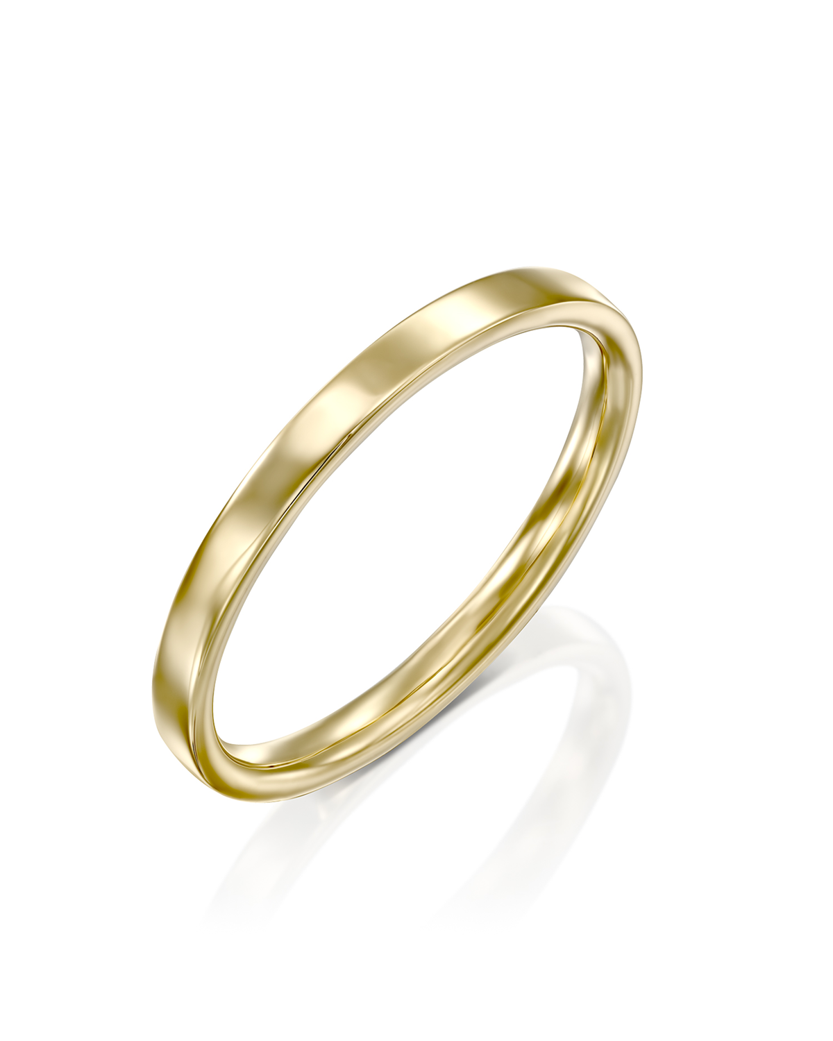 Frankie Gold Wedding Band - 2mm