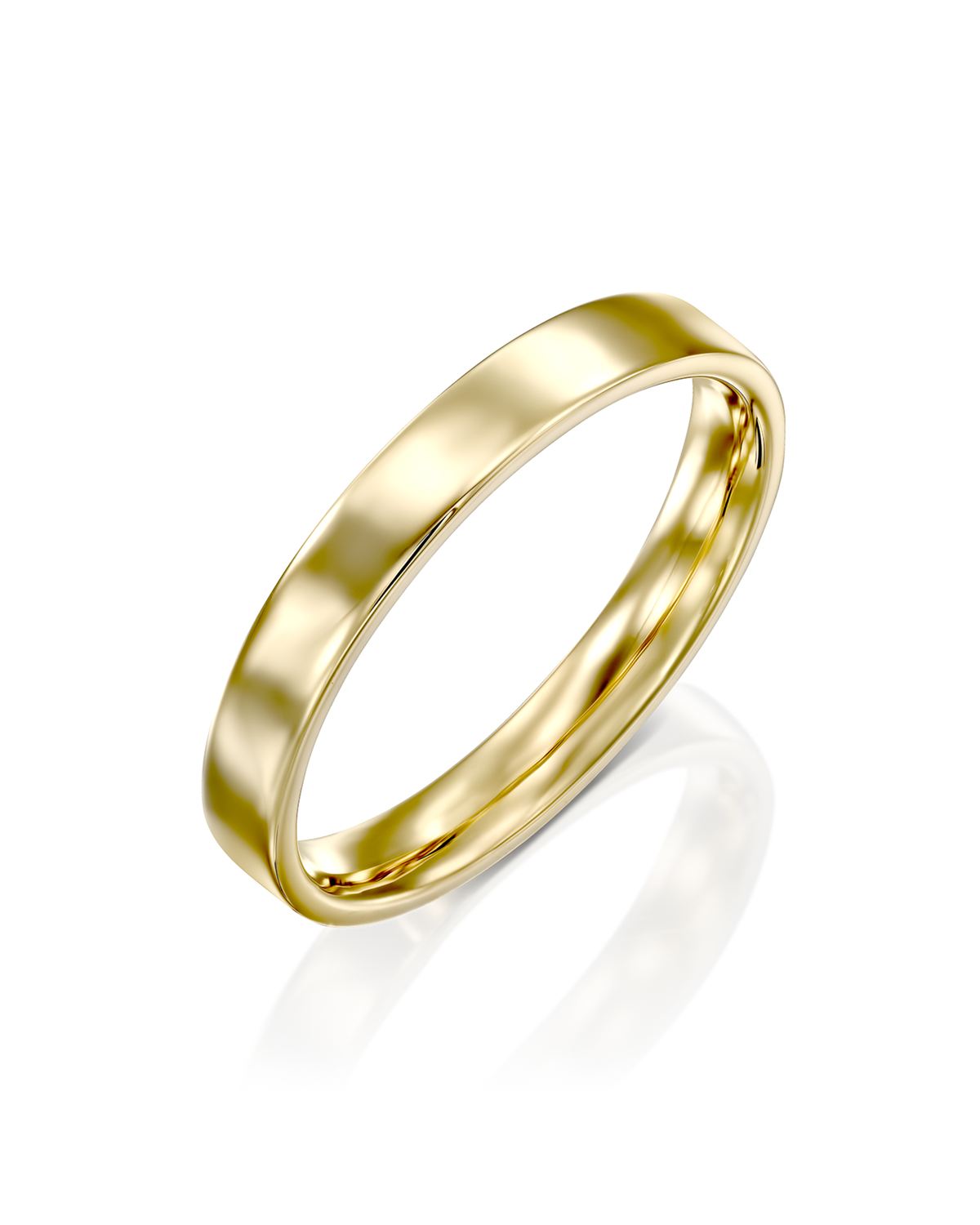 Frankie Gold Wedding Band - 3mm