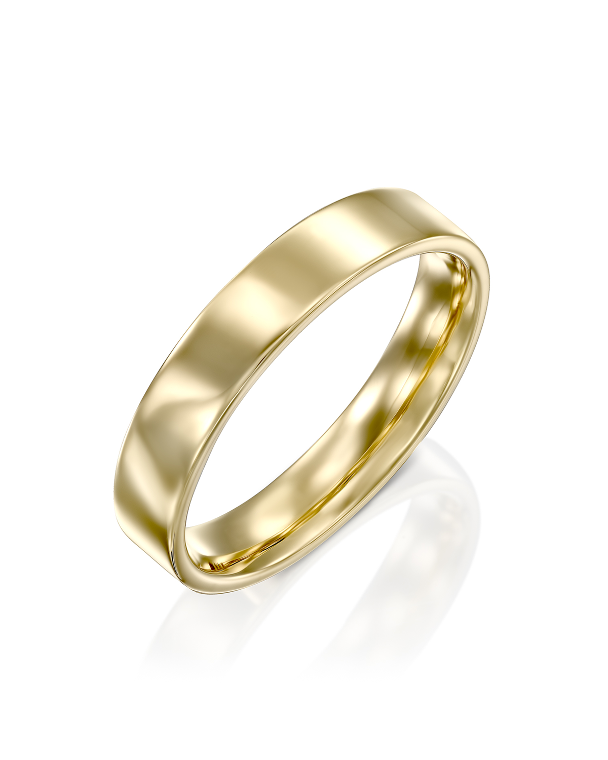 Frankie Gold Wedding Band - 4mm