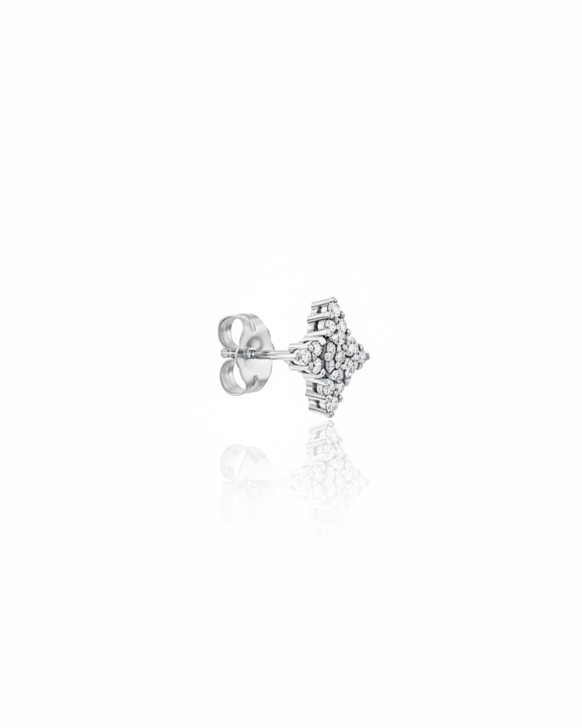 Uranus Earring With White Diamonds