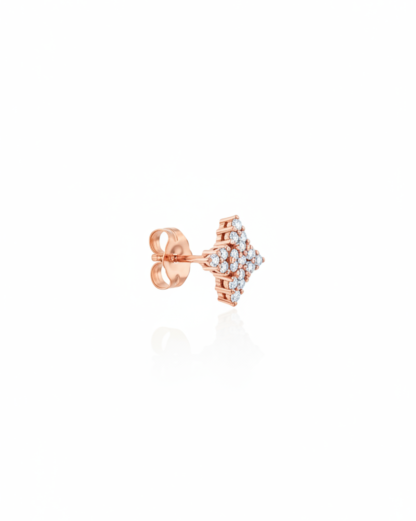 Uranus Earring With White Diamonds
