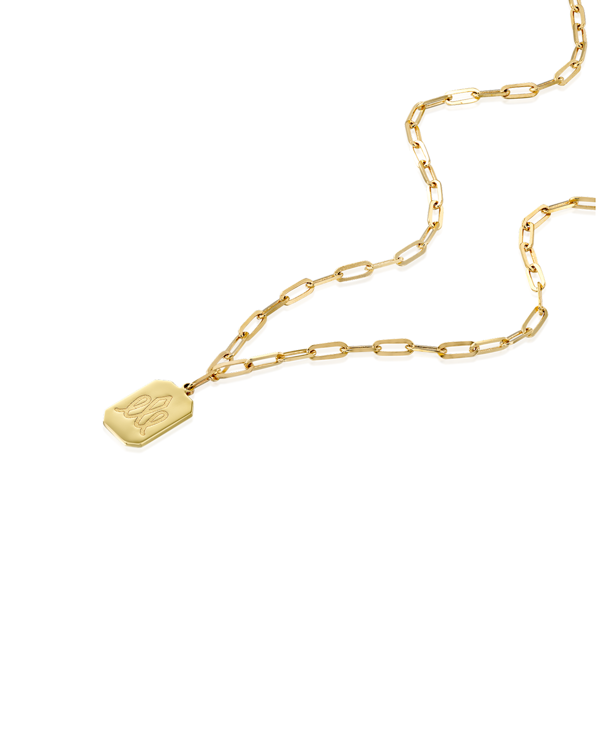 Tag Necklace with Engraving