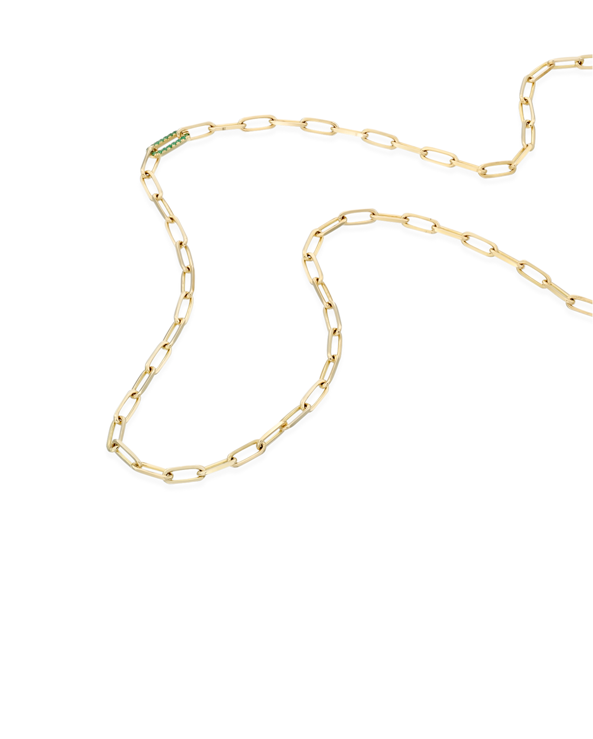 Staples Necklace Emerald