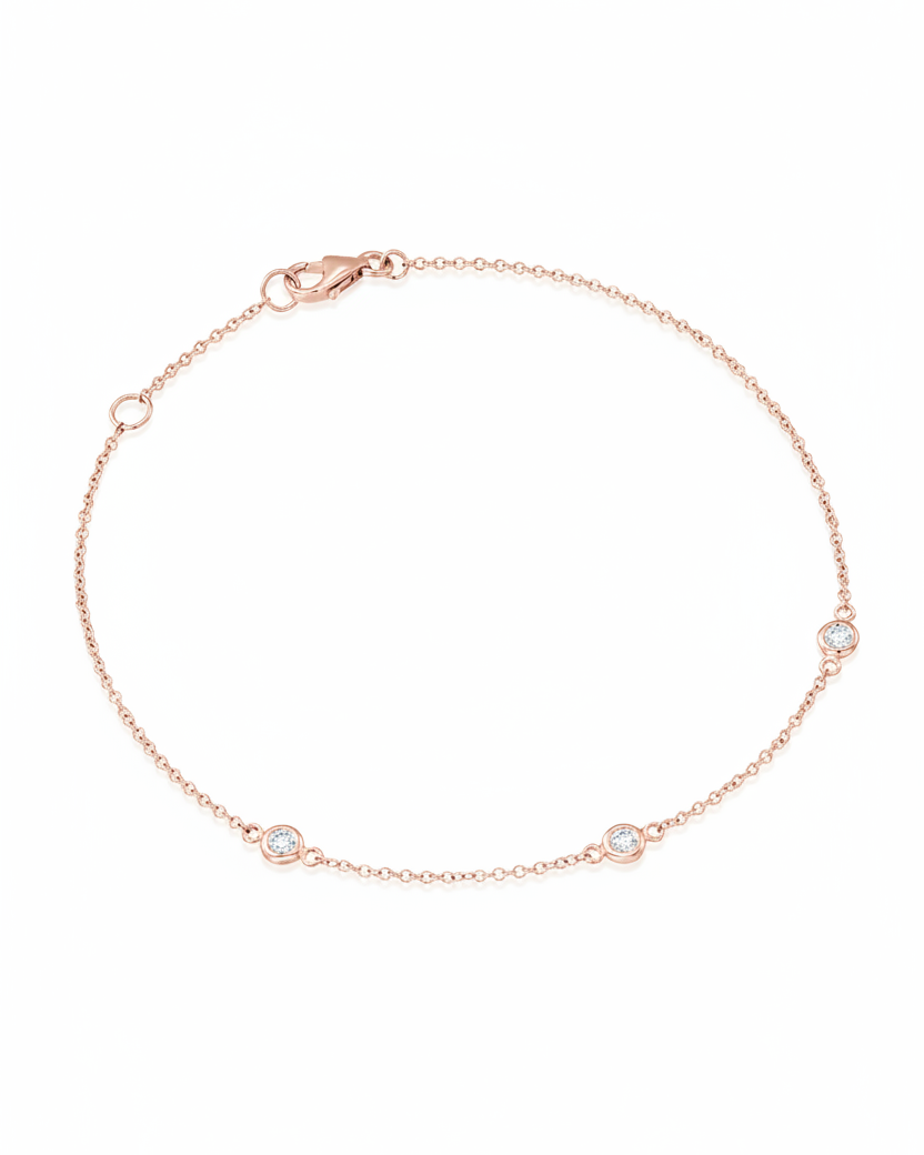 Alex Gold Bracelet White Diamonds