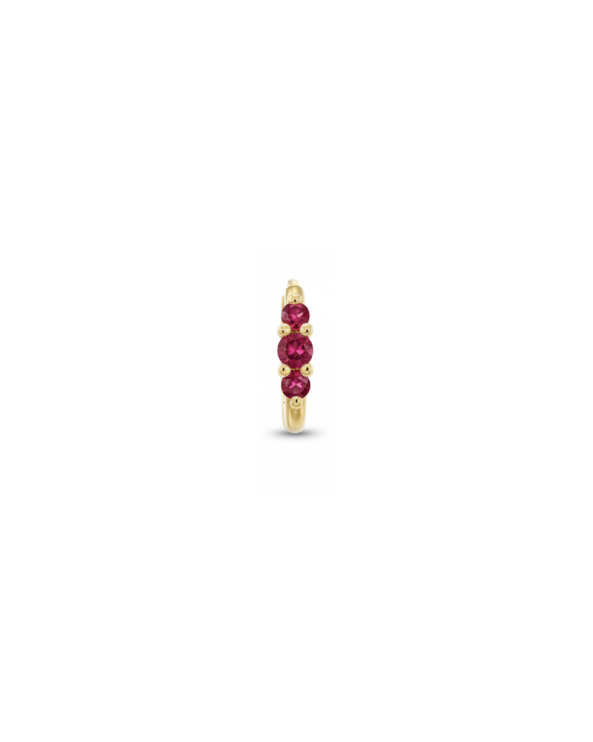 Audrey Mini Hoop With Ruby