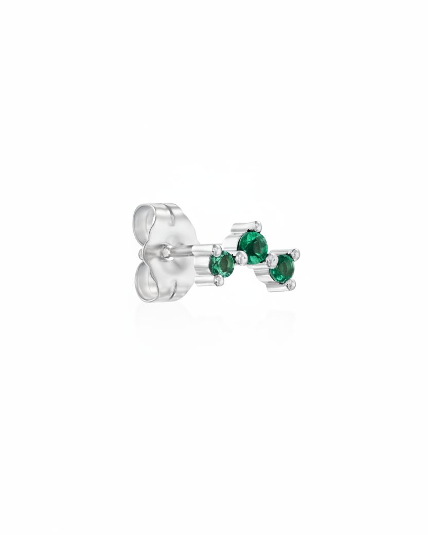 Frida Emerald Gold Earring