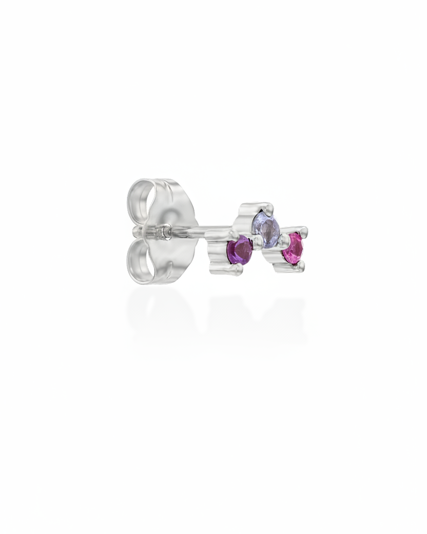 Frida purple rainbow Earring