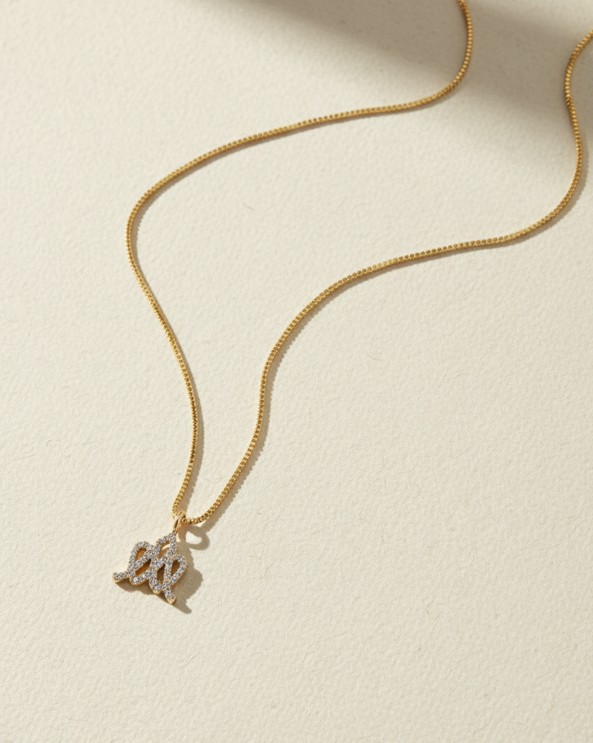 Encrusted Crown Necklace