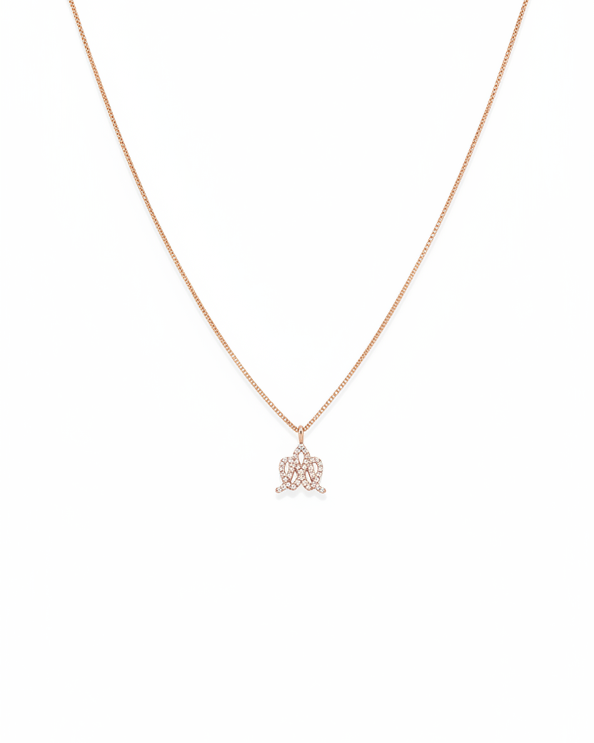 Encrusted Crown Necklace