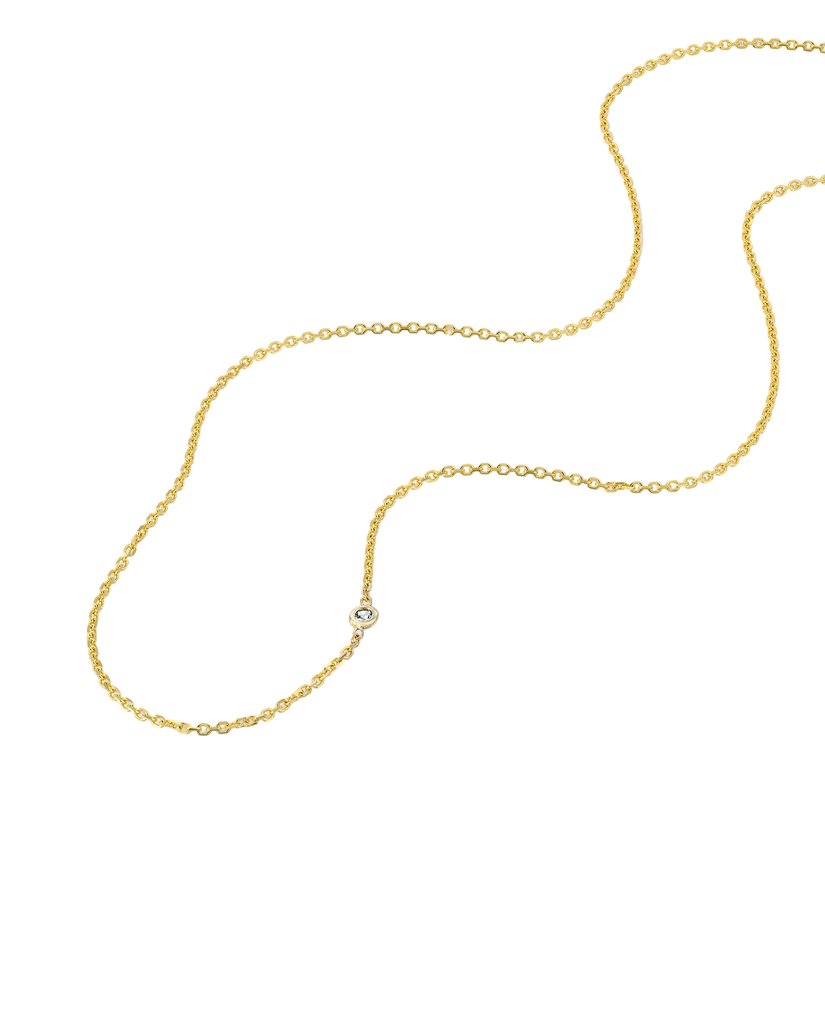 Alexis Aquamarine gold Necklace