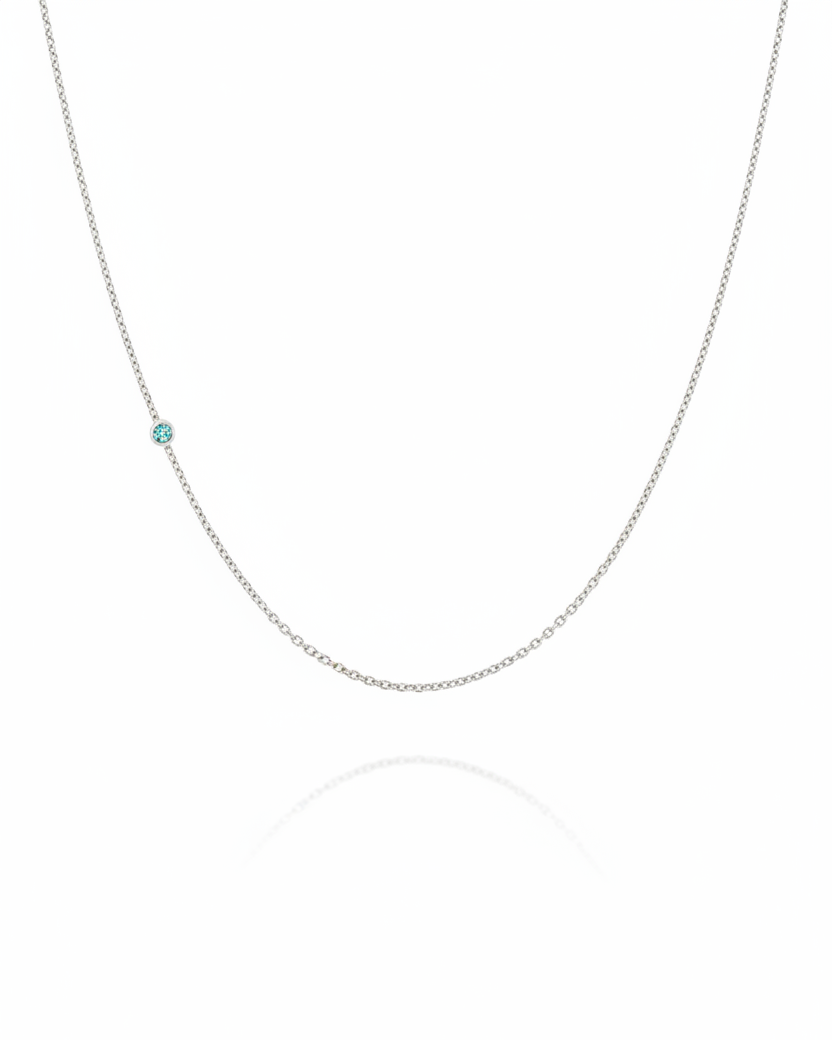 Alexis Aquamarine gold Necklace