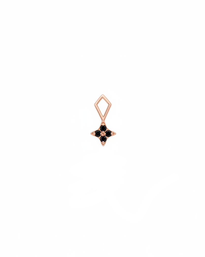 Venus charm black diamonds