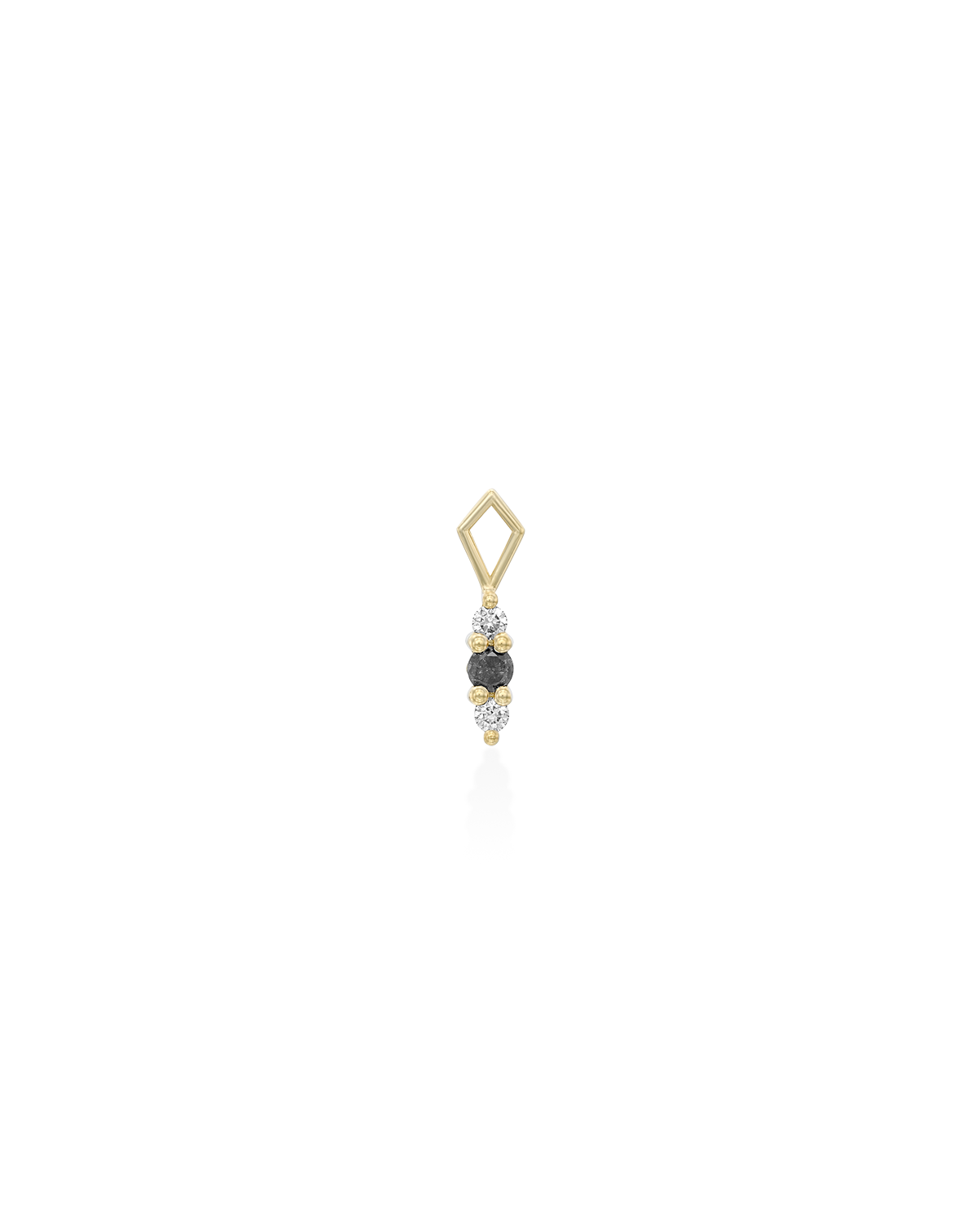 Audrey charm grey and white diamonds