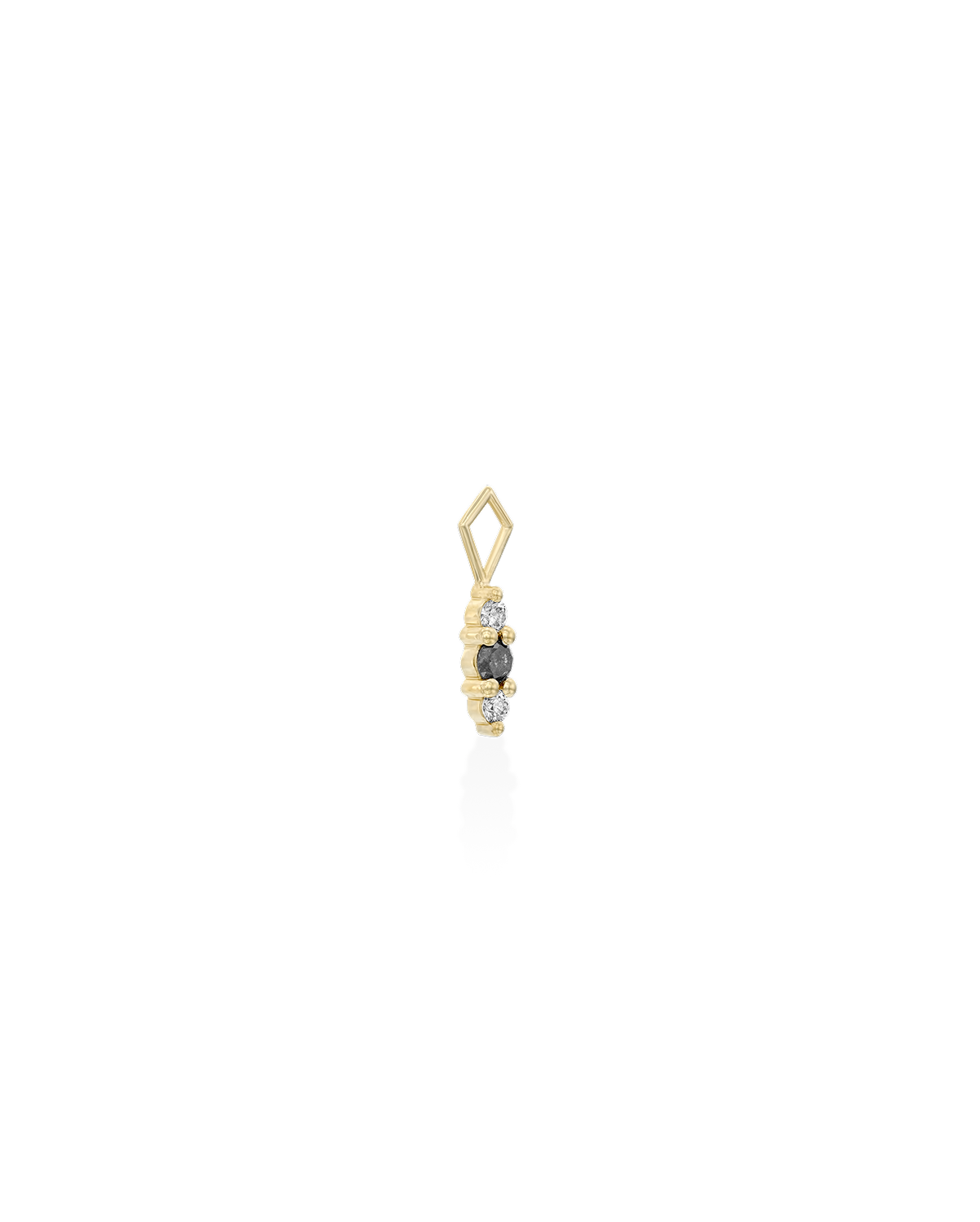 Audrey charm grey and white diamonds