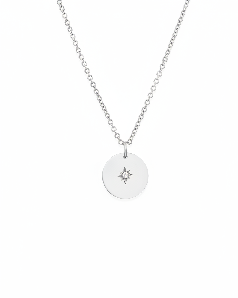 Chiara Gold Necklace with Star Setting